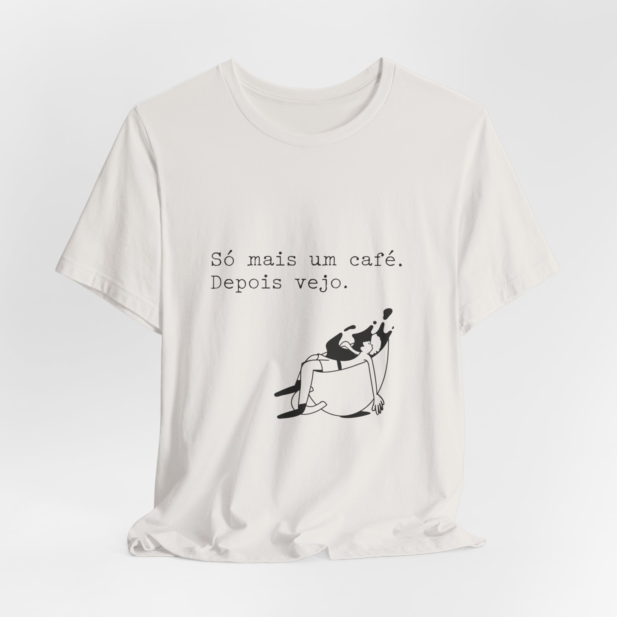 Portuguese Coffee Tee — "Só mais um café. Depois vejo." Relaxed Graphic T-Shirt - Image 19