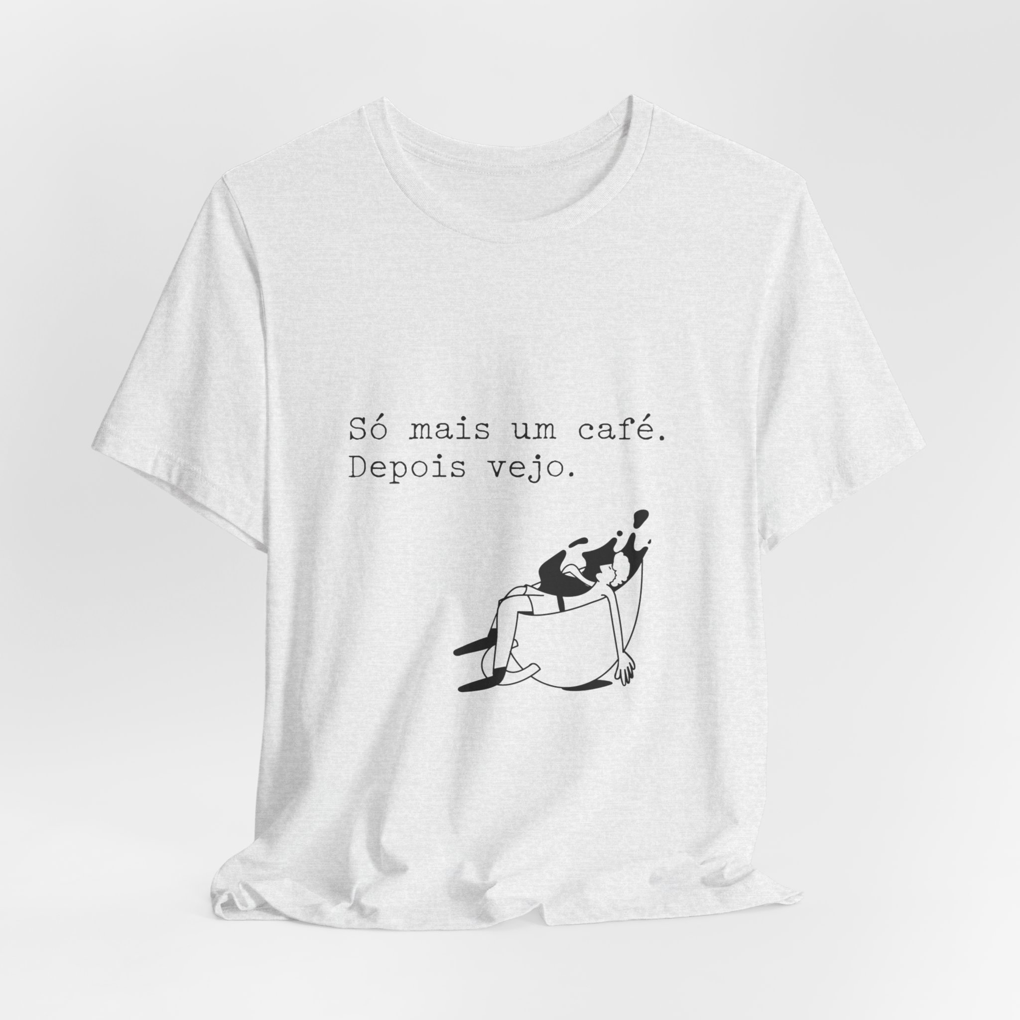 Portuguese Coffee Tee — "Só mais um café. Depois vejo." Relaxed Graphic T-Shirt - Image 14