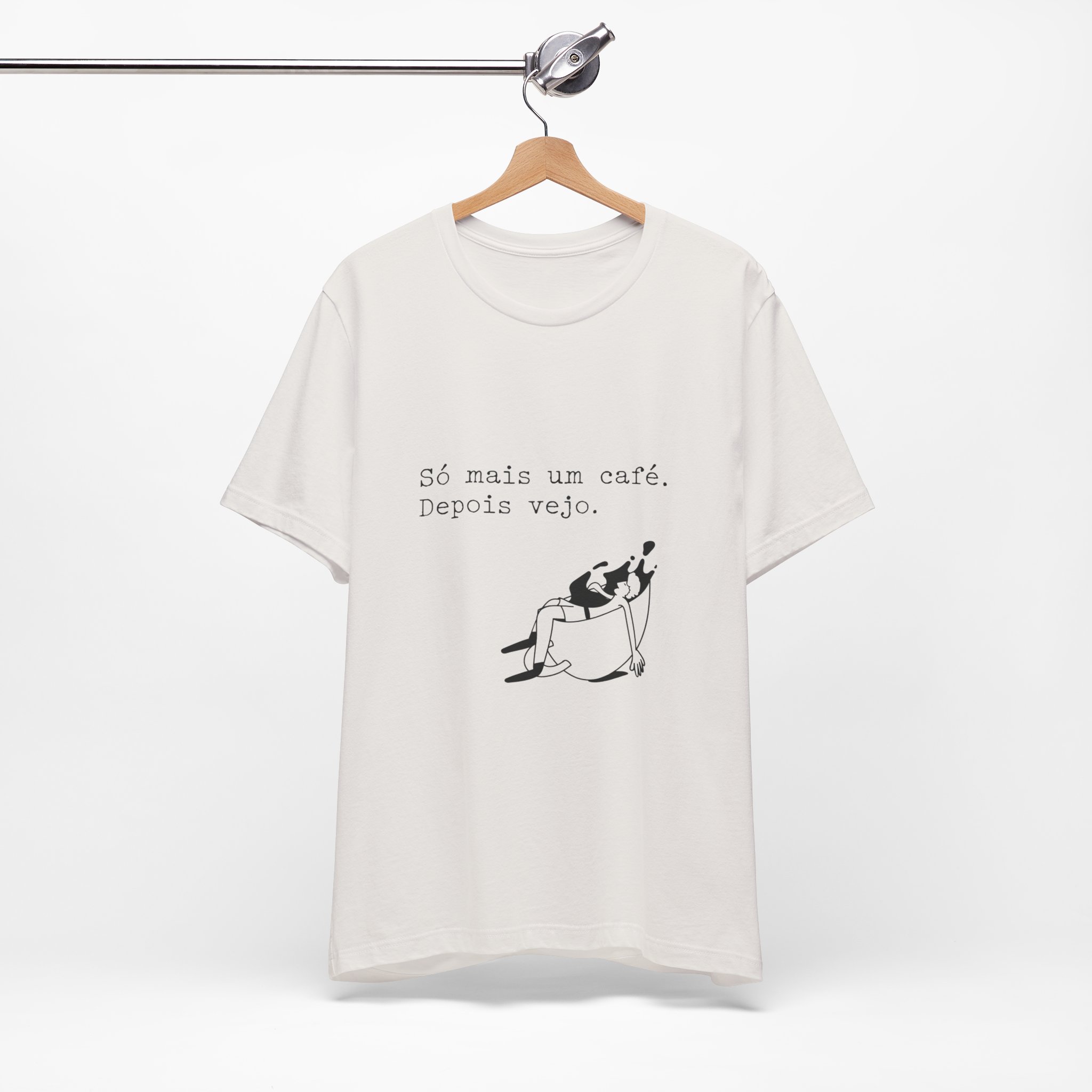 Portuguese Coffee Tee — "Só mais um café. Depois vejo." Relaxed Graphic T-Shirt - Image 20