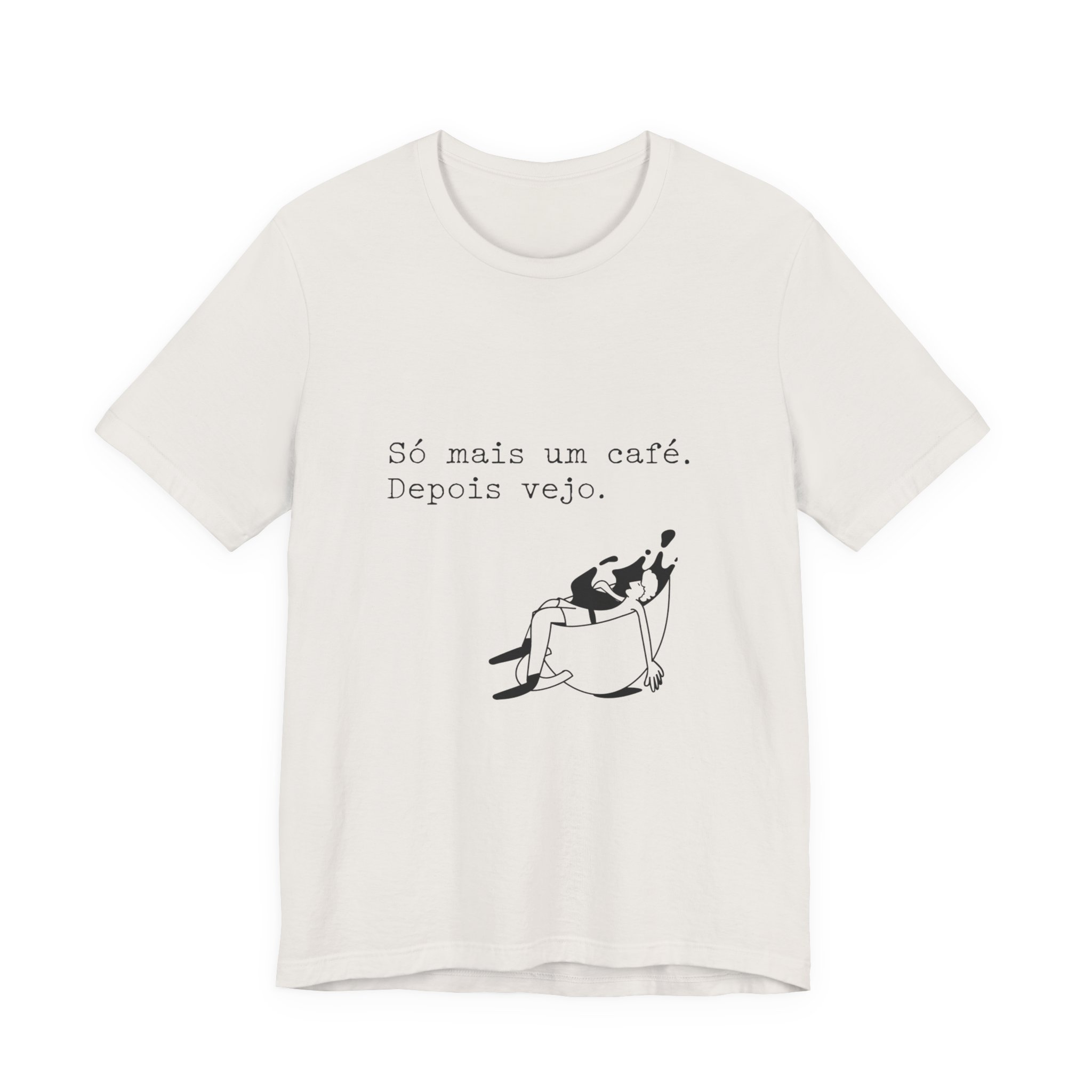 Portuguese Coffee Tee — "Só mais um café. Depois vejo." Relaxed Graphic T-Shirt - Image 16