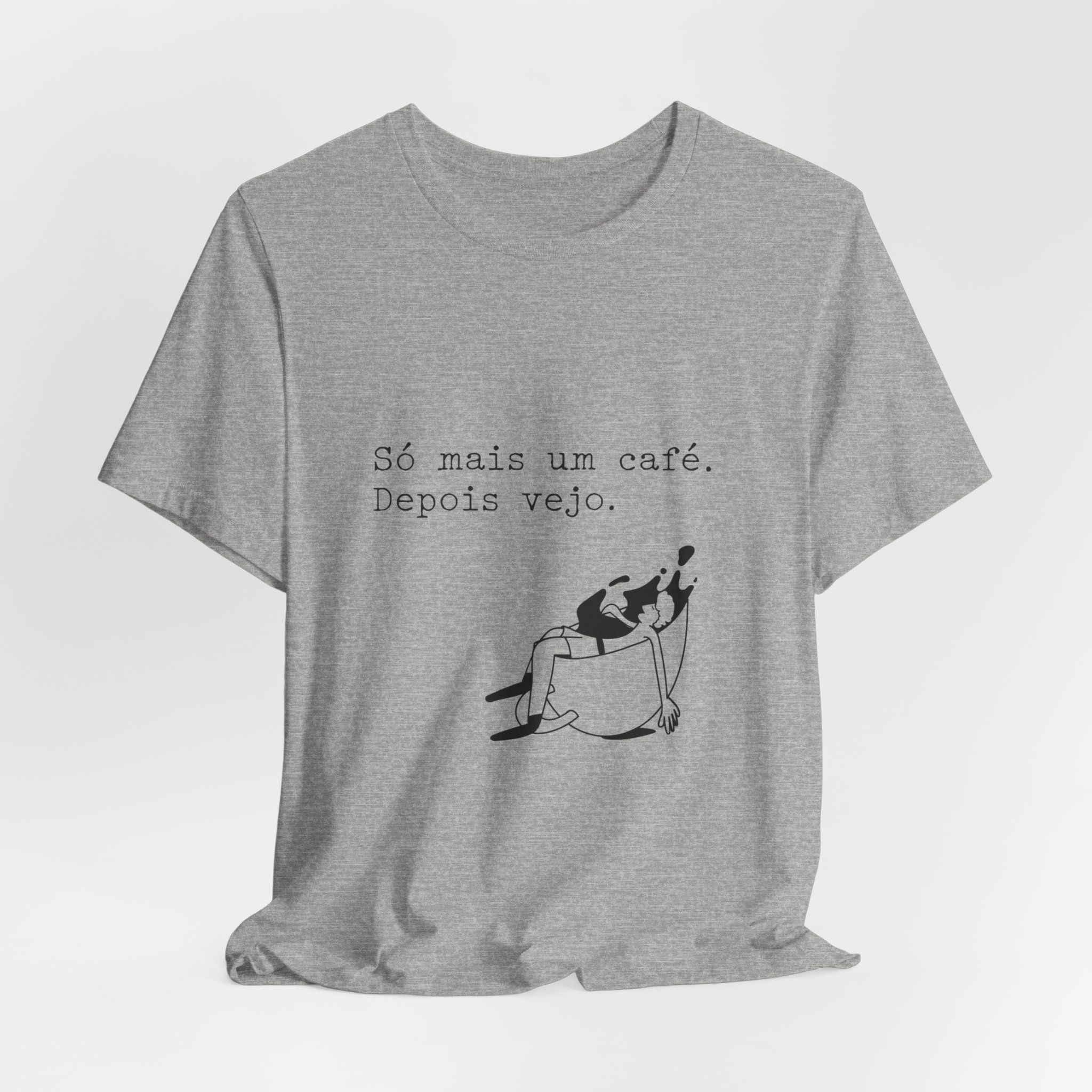 Portuguese Coffee Tee — "Só mais um café. Depois vejo." Relaxed Graphic T-Shirt - Image 29