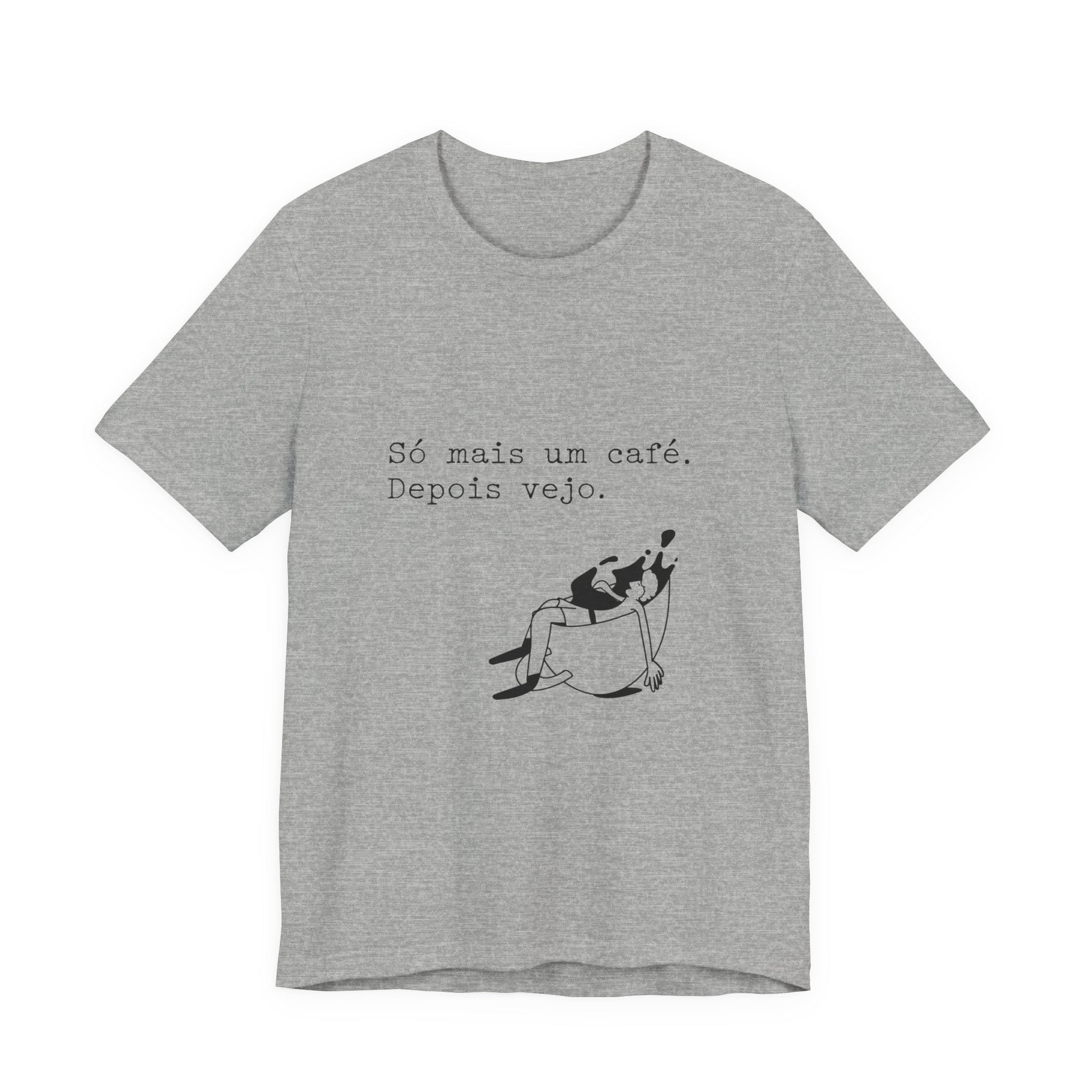 Portuguese Coffee Tee — "Só mais um café. Depois vejo." Relaxed Graphic T-Shirt - Image 26
