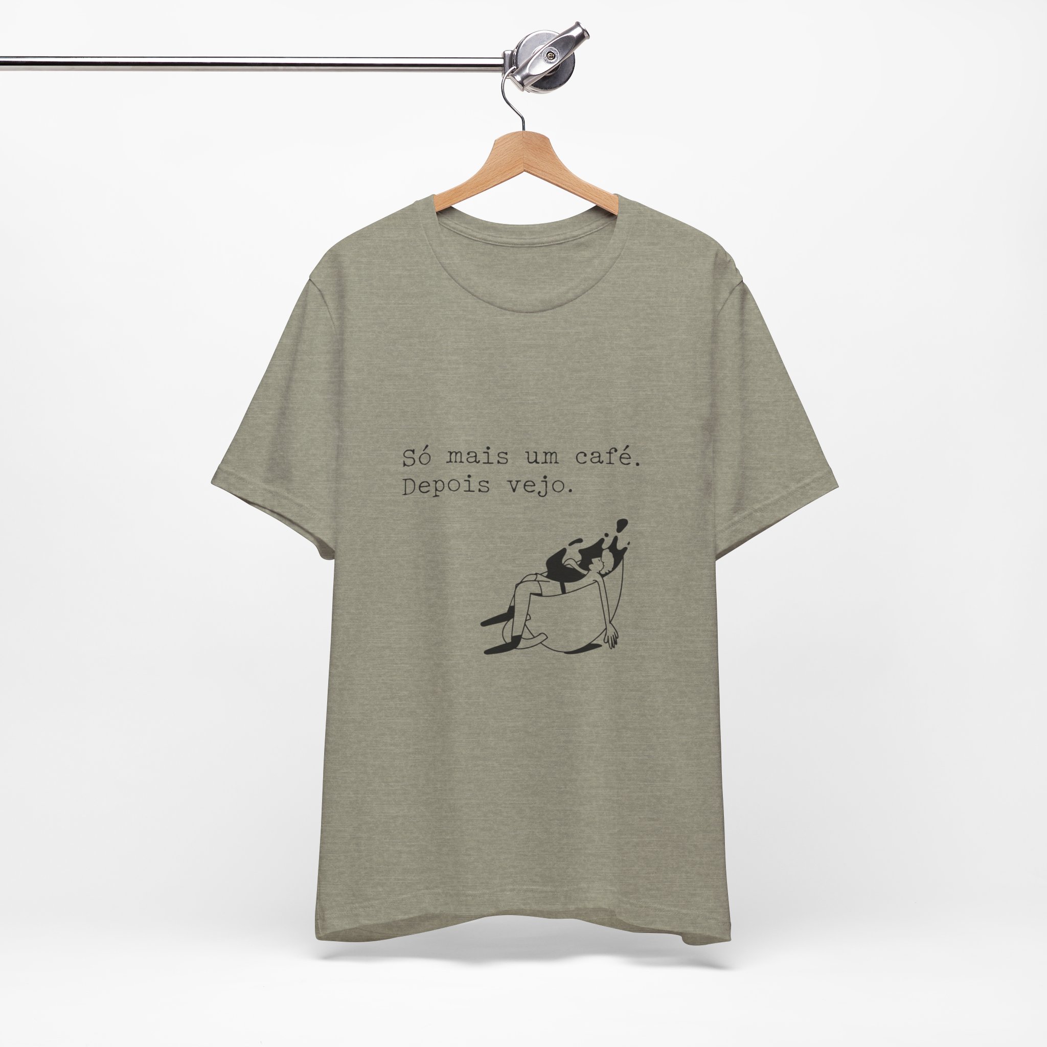 Portuguese Coffee Tee — "Só mais um café. Depois vejo." Relaxed Graphic T-Shirt - Image 25