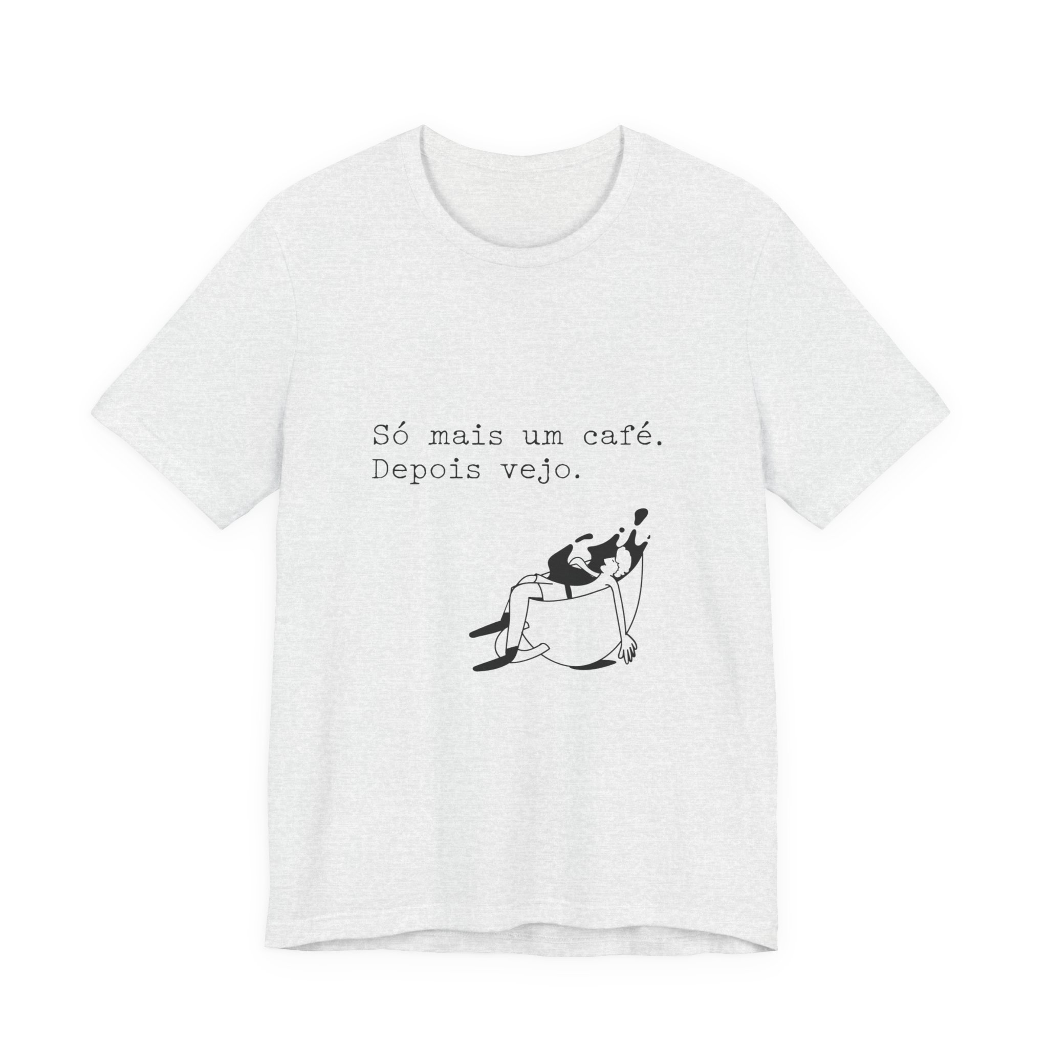 Portuguese Coffee Tee — "Só mais um café. Depois vejo." Relaxed Graphic T-Shirt - Image 11