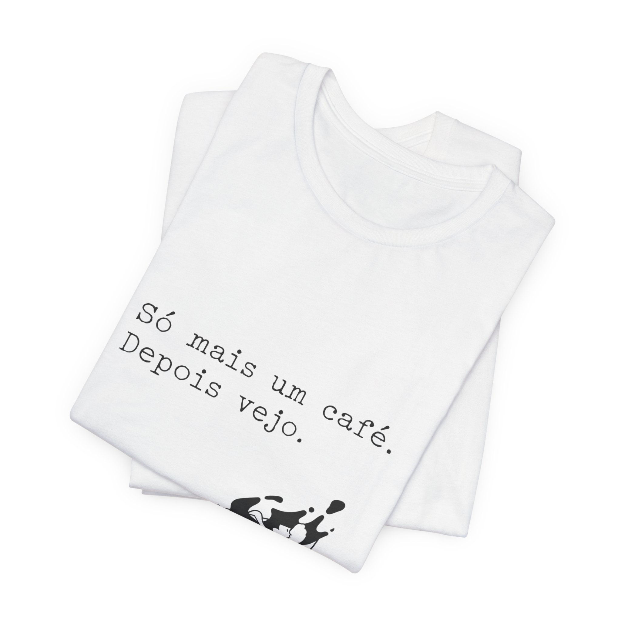 Portuguese Coffee Tee — "Só mais um café. Depois vejo." Relaxed Graphic T-Shirt - Image 3