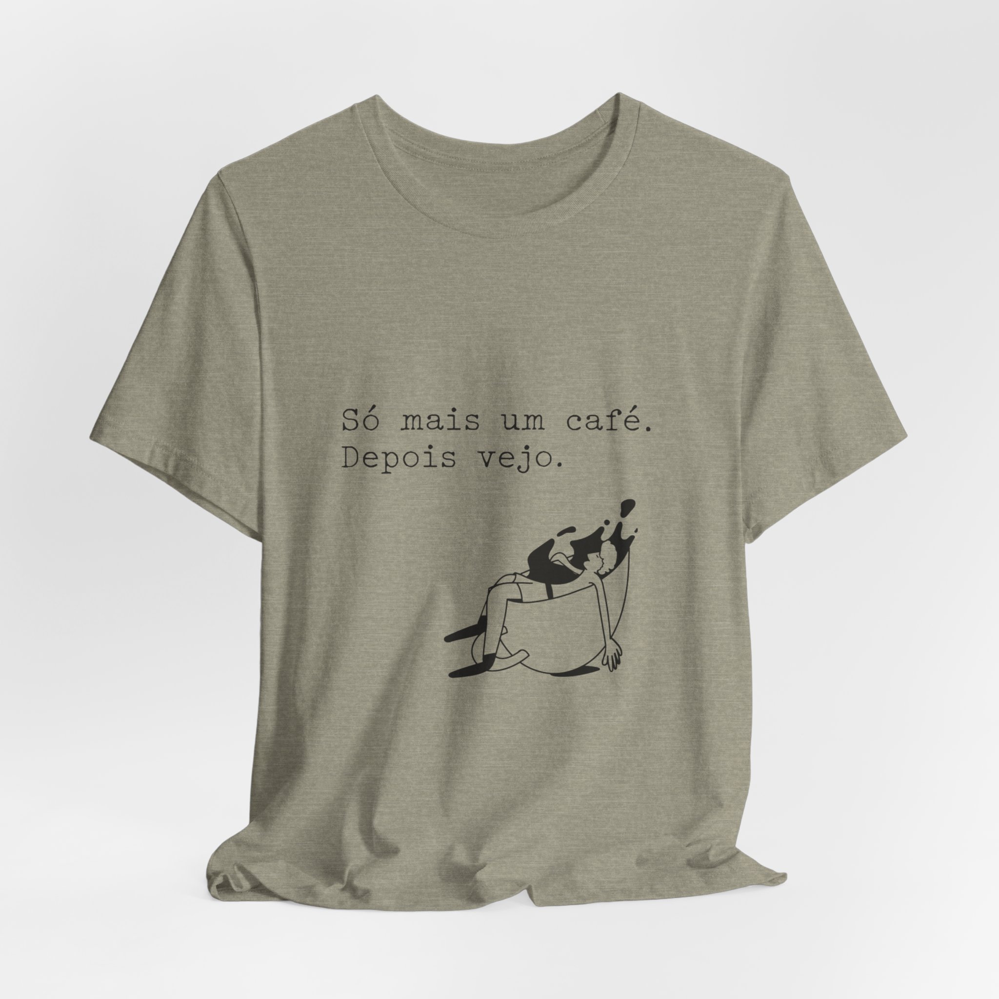 Portuguese Coffee Tee — "Só mais um café. Depois vejo." Relaxed Graphic T-Shirt - Image 24